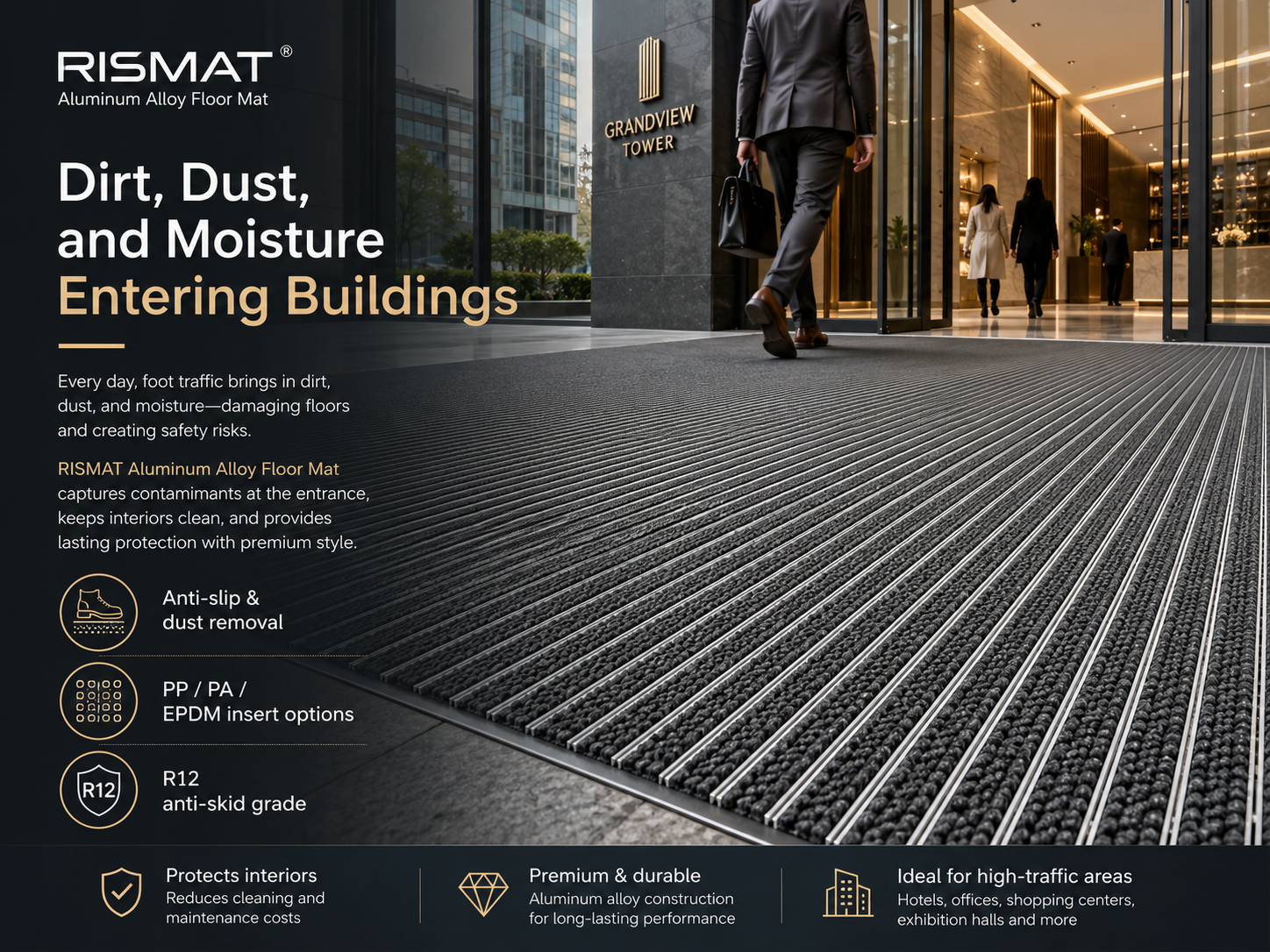 Dirt and Moisture at Premium Entrances